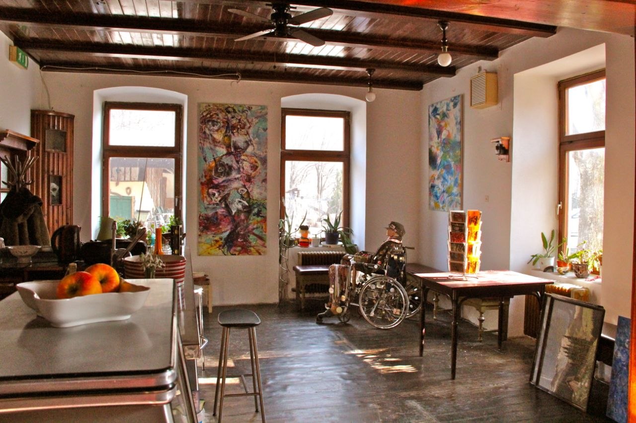 Art-filled studio space inside Commons Hub